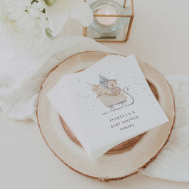 Winterminimalistisch Beer Sleigh Baby shower Servet