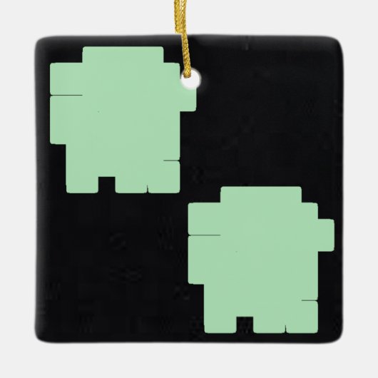 Wintermint 10 | MERRY CHRISTMAS | m3galleryStudio Keramisch Ornament (Voorkant)