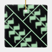 Wintermint 1 | MERRY CHRISTMAS | m3galleryStudio Keramisch Ornament (Achterkant)