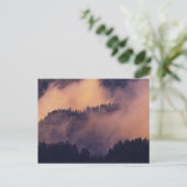 Wintermist in vallei bij zonsondergang van Morton Briefkaart (Staand voorkant)