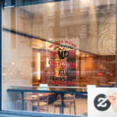 Wintermix hete cacao kerst raamsticker (Cafe Raam)