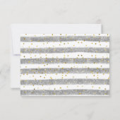 Wintermodern Barly Wachten Neutraal Baby shower Bedankkaart (Achterkant)