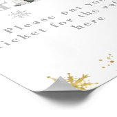 Wintermodern Barly Wait Baby shower Luier Poster (Hoek)