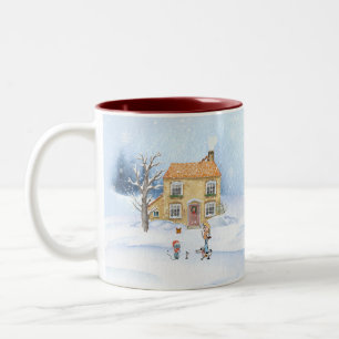 WinterMok Tweekleurige Koffiemok
