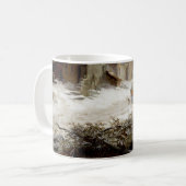  wintermolen sneeuwlandschap koffiemok (Voorkant links)