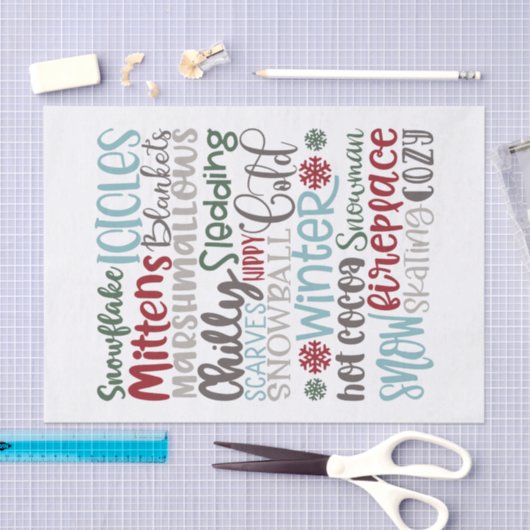 Wintermomenten Tissuepapier (Craft)