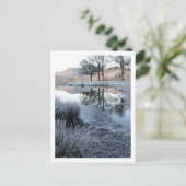 Wintermorgen: Strandshag Bay, Derwentwater Briefkaart (Staand voorkant)