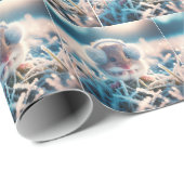 Wintermuis met oorbeschermers cadeaupapier (Rol Hoek)