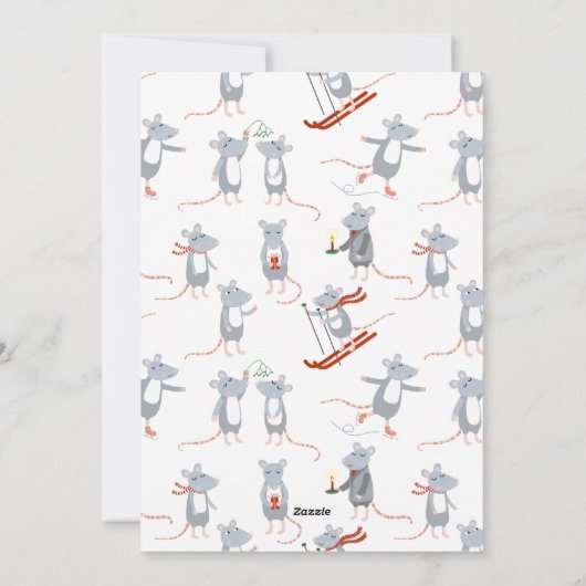 Wintermuizen Feestdagenkaart (Achterkant)