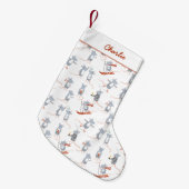 Wintermuizen gepersonaliseerd kleine kerstsok (Voorkant (Hangend))