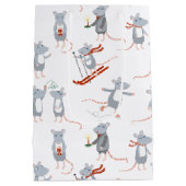 Wintermuizen vakantie medium cadeauzakje (Achterkant)