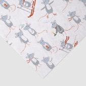 Wintermuizen vakantie tissuepapier (Detail)