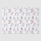 Wintermuizen vakantie tissuepapier (Voorkant)