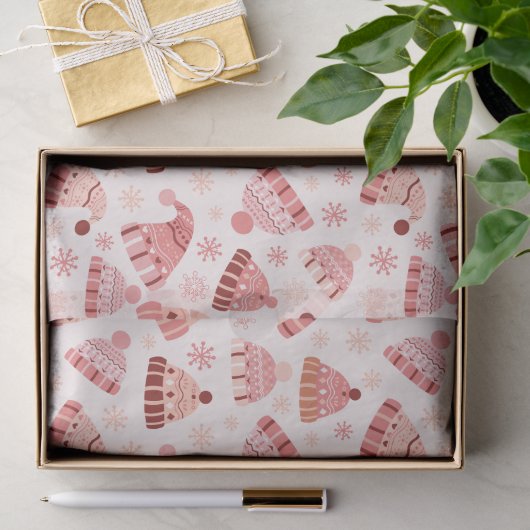 Wintermutsen & handschoenen tissuepapier (Geschenk)