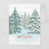 Wintermuziek Kerstboom Briefkaart (Voorkant)