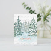 Wintermuziek Kerstboom Briefkaart (Staand voorkant)