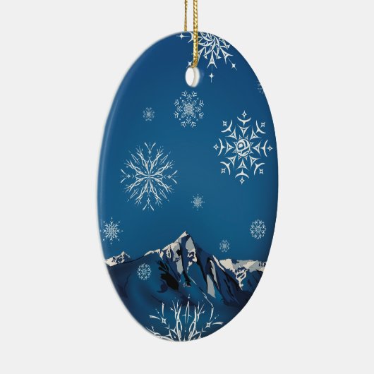 Winternacht 2024 keramisch ornament (Rechts)