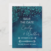 Winternacht Bewaar de datum Kaart (Voorkant)