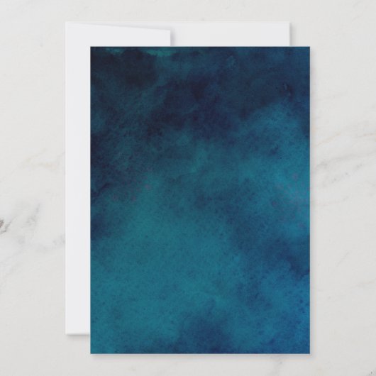 Winternacht Bewaar de datum Kaart (Achterkant)