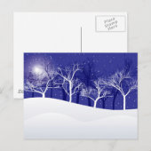 Winternacht Briefkaart (Voorkant / Achterkant)