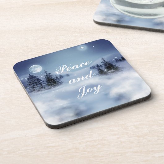 Winternacht Drankjes Onderzetter (Linkerzijde)