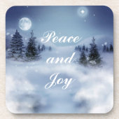 Winternacht Drankjes Onderzetter (Voorkant)