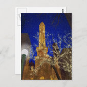 Winternacht in de watertoren briefkaart (Voorkant / Achterkant)