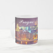 Winternacht in Praag Matglas Koffiemok (Voorkant links)