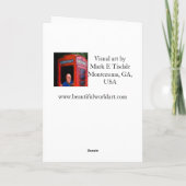 Winternacht in Quebec City Feestdagen Kaart (Achterkant)