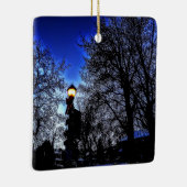 Winternacht Keramisch Ornament (Rechts)