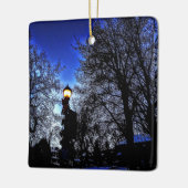 Winternacht Keramisch Ornament (Links)