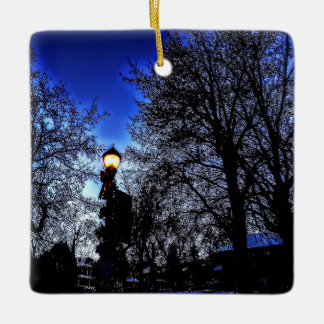Winternacht Keramisch Ornament