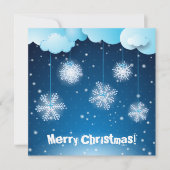 Winternacht, kerstkaart (Voorkant)