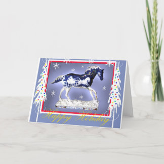 Winternacht kerstkaart feestdagen kaart