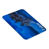 Winternacht met sneeuwbedekking in Letland Magneet (Rechterzijde)