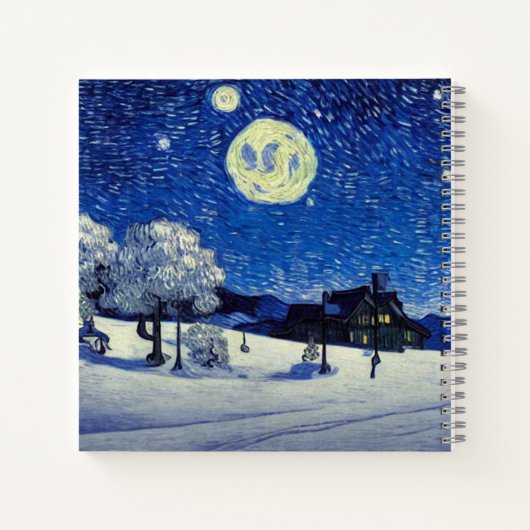 Winternacht Notitieboek (Achterkant)