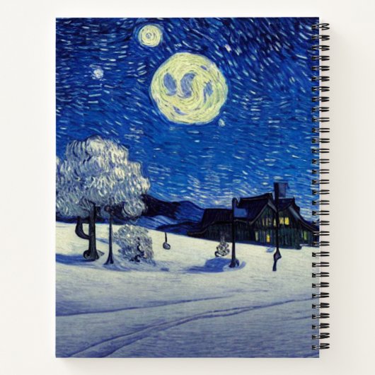 Winternacht Notitieboek (Achterkant)