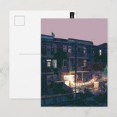 Winternacht :: Nuit d'hiver Briefkaart (Voorkant / Achterkant)