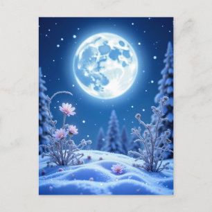Winternacht, Postcrossing Briefkaart