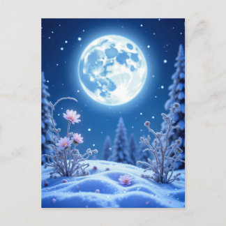 Winternacht, Postcrossing Briefkaart