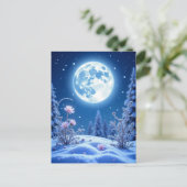 Winternacht, Postcrossing Briefkaart (Staand voorkant)