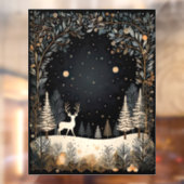 Winternacht Raamsticker (Vel 2)