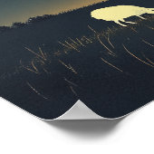 winternacht Waarde Poster Papier (Hoek)