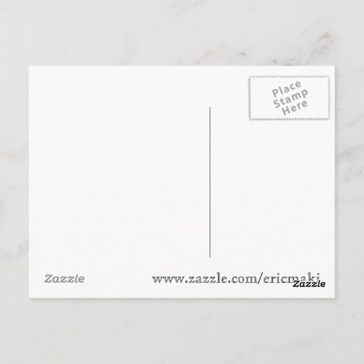 winternachtelijke bosscène briefkaart (Achterkant)