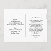 Winternachten in New Orleans Feestdagenkaart (Achterkant)