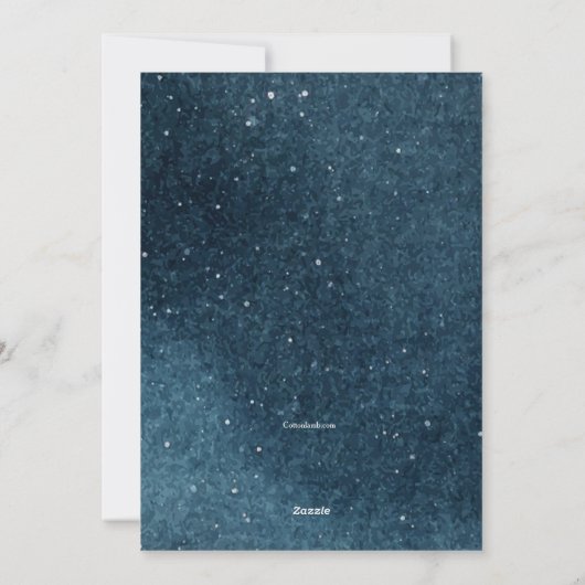 Winternachten vakantie Kaart (Achterkant)