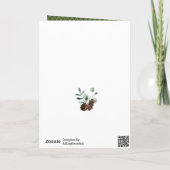 WinterNatuur | Groene goudolievloeistof voor Confe Feestdagen Kaart (Achterkant)