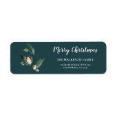 WinterNatuur | Ivory Magnolia Address Label (Voorkant)