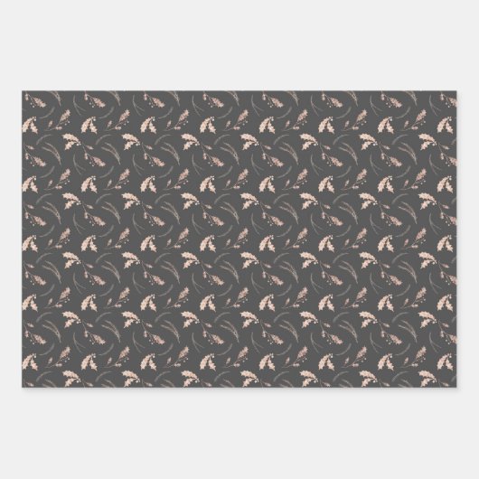 WinterNatuur Moderne Noordse Kerstmis Inpakpapier Vel (Voorkant 3)