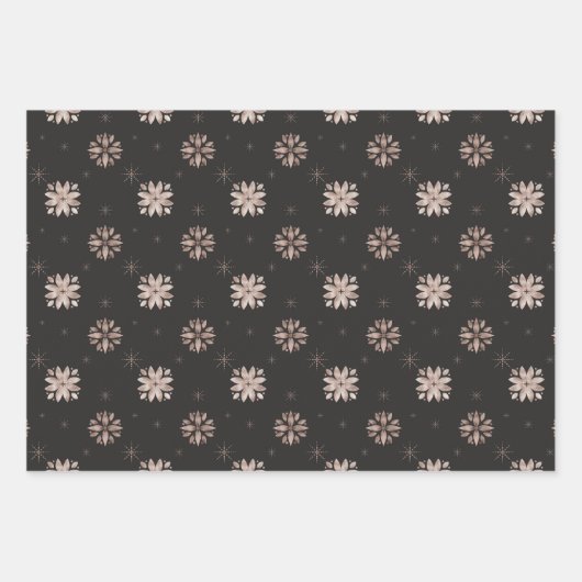 WinterNatuur Moderne Noordse Kerstmis Inpakpapier Vel (Voorkant)